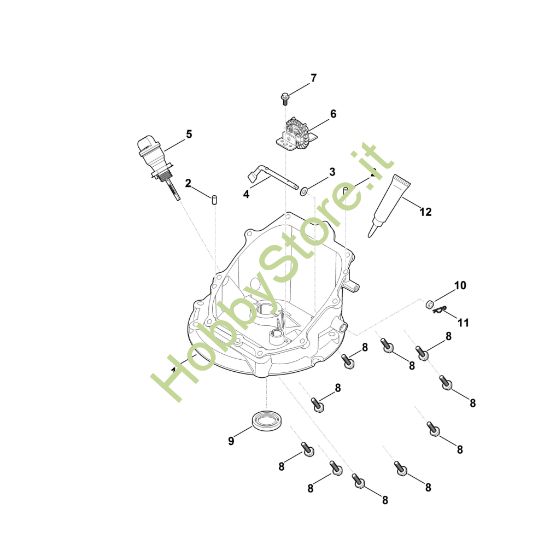 Picture of J - Meccanismo regolatore e coppa dell'olio EVC 200.1 (EVC200-0002)